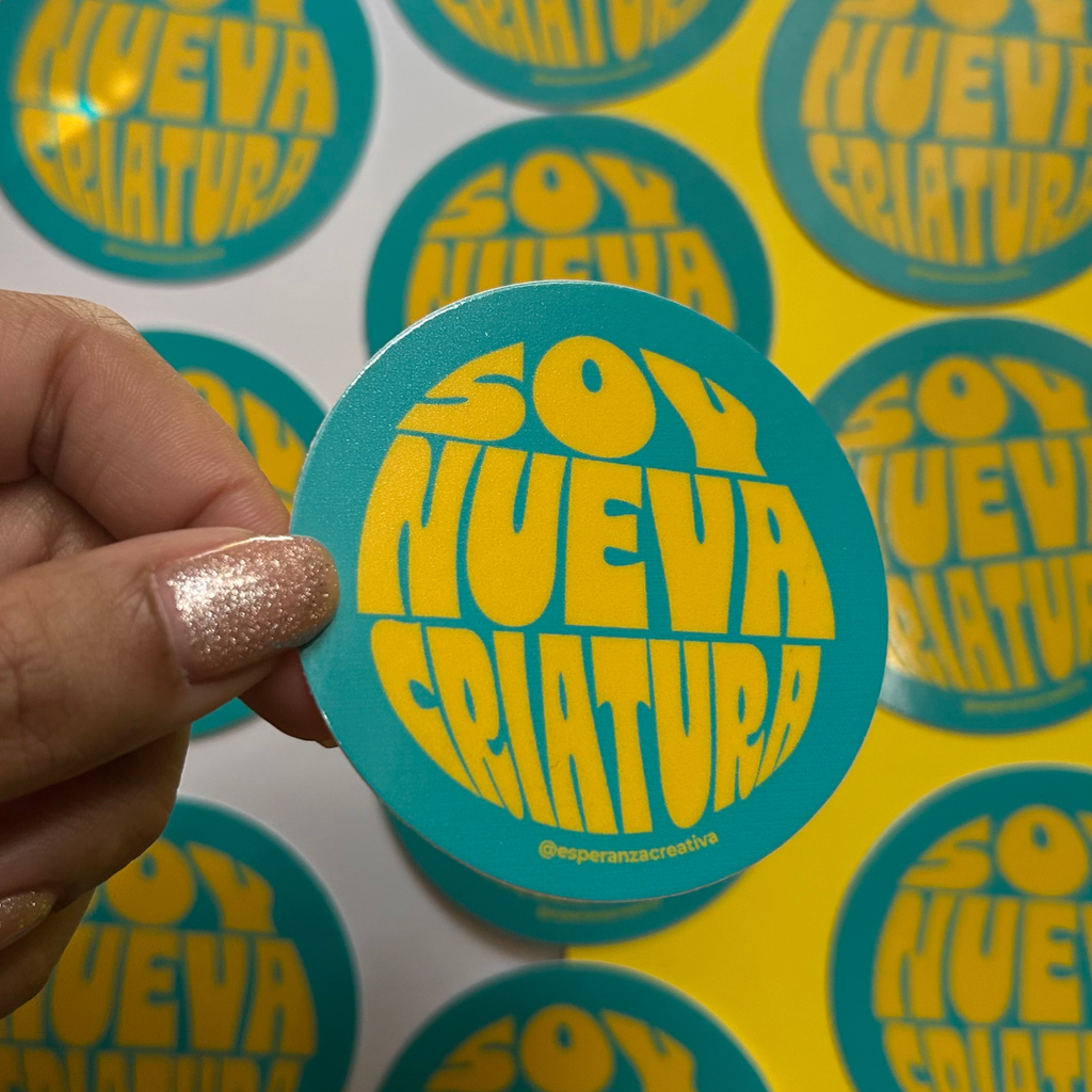 STICKER SOY NUEVA CRIATURA