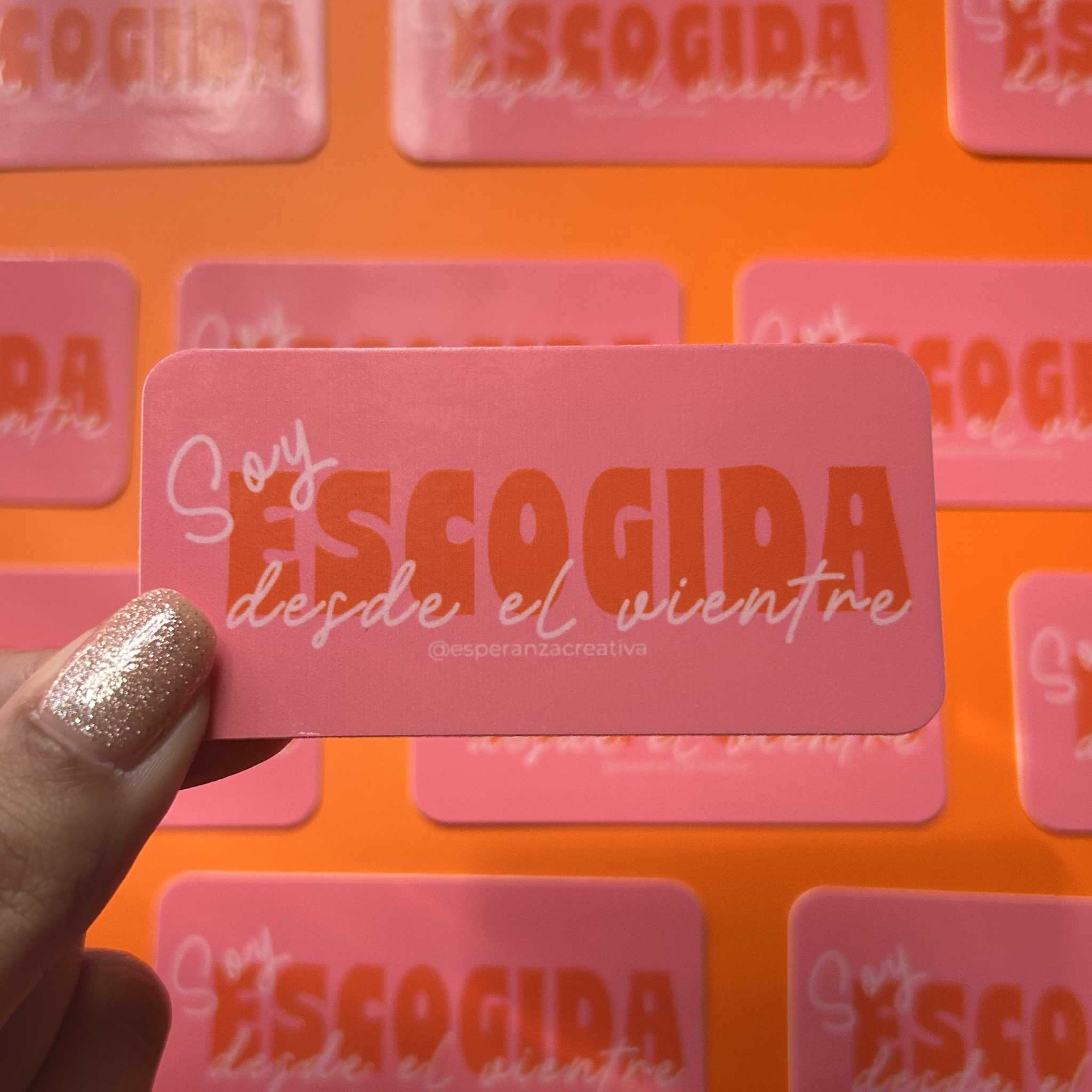 STICKER SOY ESCOGIDA DESDE EL VIENTRE